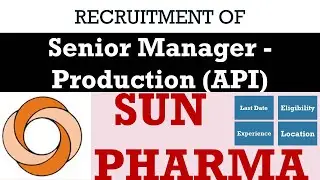 Senior Manager   Production API