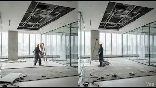 Modern Glass Office Lobby &mdash; From Raw Shell to Corporate Icon