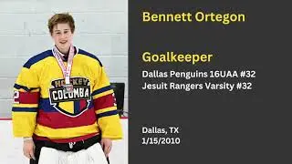 Bennett Ortegon Hockey Highlights 