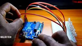 LED KNIGHT RIDER CIRCUIT WITH CODE USING ARDUINO UNO | SIMPLE DIY DANCING LIGHT | Arduino Biginers |