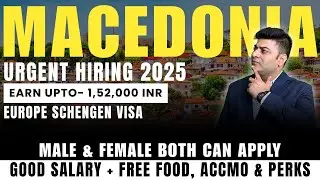 URGENT HIRING for Macedonia | Hotel Jobs Abroad | Indians & Nepalis Can Apply |  Europe Hiring 2025