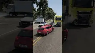 Realistic Highway Car Crashes #128