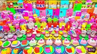 4:1Minutes Satisfying with Unboxing Hello Kitty Kitchen Set | Miniature Cooking Mini Kitchen Set 