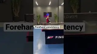 PingPod: Forehand consistency. #pingpong #shorts #tabletennis