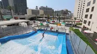 Las Vegas Local surfing FlowRider at Planet Hollywood Resort Casino 2025