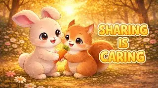Sharing Is Caring | A Sweet Bunny & Squirrel Story for Kids 🐰🥕