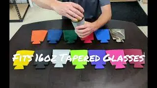 Neoprene Collapsible Pint Glass Coolies