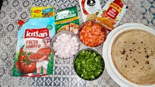 વધેલી રોટલી નો નાસ્તો | Rotali Na Tacos | Pizza Type Recipe | Pintoos Kitchen Recipe