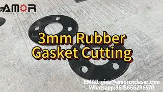 3mm Rubber Cutting Machine | Digital CNC Thin Rubber Gasket Cutting Machine#rubber #gasketcutting