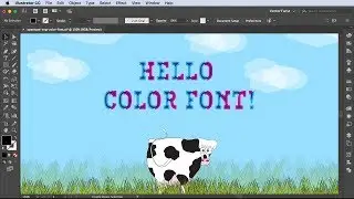 How To Use and Install Color Fonts Adobe Illustrator CC