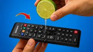 Never buy a new TV remote again! Squeeze Lemon on Your TV Remote and Fix Any Remote Control!