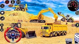 Real City Road Construction 🚧  JCB Simulator 3D Android Gameplay