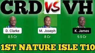 CRD vs VH || VH Vs CRD Prediction || CRD VS VH 1ST NATURE ISLE T10