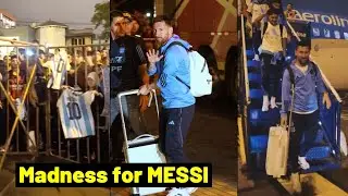 Peru fans Crazy reaction as Messi arrived in Peru