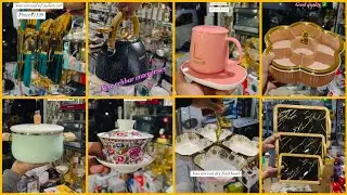New Crockery Items 2025 | Ladakhi Cup Saucer designs | Turkish bowl set | Rice Cooker | Tray designs