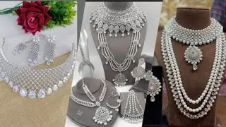 latest bridal silver jewellery set for valima set 2025