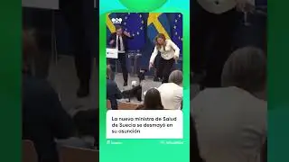 LA NUEVA MINISTRA DE SALUD DE SUECIA SE DESMAY&Oacute; EN PLENA ASUNCI&Oacute;N
