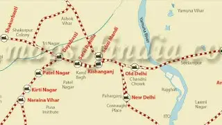 Delhi Railway Route Map