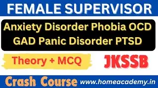 JKSSB Female Supervisor Anxiety Disorder Phobia OCD GAD Panic Disorder PTSD #jkssb