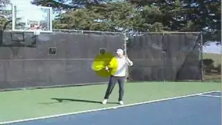 Tennis Forehand Drive - High Contact Point