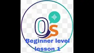 English beginner level lesson 1