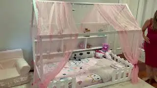 Review of Montessori Floor Bed with Storage Shelves & Fence