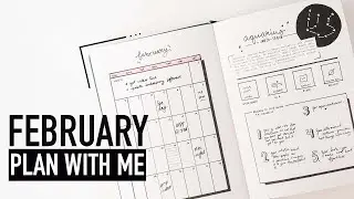 Bullet Journal FEBRUARY PLAN WITH ME 2020 | self care ideas & journal prompts