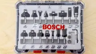 Bosch, set 15 frese codolo 8 in valigetta.