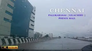 Chennai Velachery | Drive in Rainy Day | Sleep and Relaxation Sound