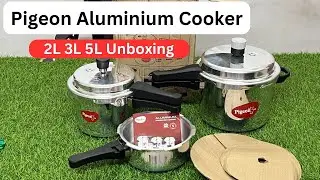Pigeon Special 2L 3L 5L Aluminium Pressure Cooker Unboxing & Review | Pigeon Cooker Set Of 3