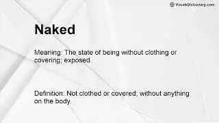 Naked Meaning