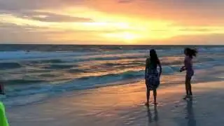 50 Steps to Sand and Sunset Beach, Treasure Island, Florida.