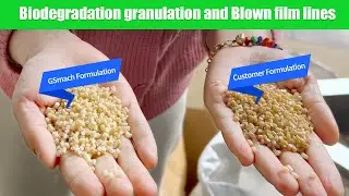 Biodegradation granulation and Blown film lines #biodegradable #gsmach #biodegradablemachine
