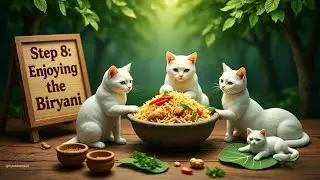 Mini Cats Cooking Biryani | Forest Kitchen Series Ep. 1