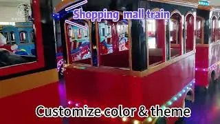 Sanchuan shopping mall train for sale, popular kids/children train rides in mall #trainrides