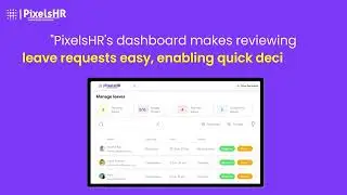Simplify Leave Management with PixelsHR | Effortless Time-Off Planning and Approval