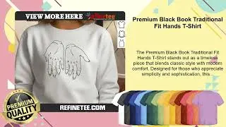 Premium Black Book Traditional Fit Hands T-Shirt