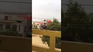 Helicopter Flying With Thread Experiment