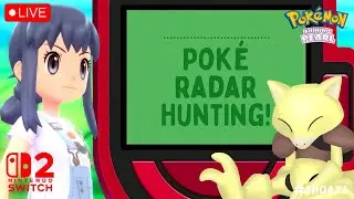 🔴 SHINY ABRA POKE RADAR HUNT! | Live Stream | Pokemon Brilliant Diamond Shining Pearl #shorts