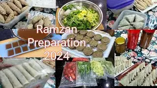 My Pre Ramadan Preparation 2024|| Make and Freeze Vegetables For Ramadan || Easy Tip and Tricks