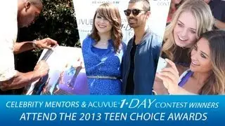 2013 Teen Choice Awards - Joe Jonas, Shay Mitchell & Mentors w/ ACUVUE® 1-DAY Contest Winners