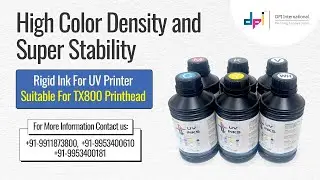 ✅High Color Density and Super Stability UV Rigid Ink Compatible with TX800printhead...