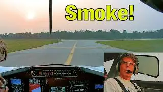 Wildfire Smoke + IFR Challenges | Cross-Border Flight in My Cozy Aircraft