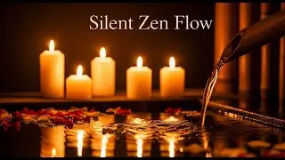 Zen Forest Flow Bamboo Fountain and Candle Glow for Healing Sleep Meditation Deep Serenity Calm