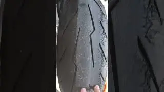 Cracks on my Pirelli Diablo Rosso 4.. #motolife #motorcycle #pirellitires