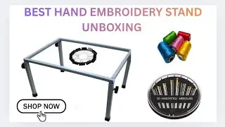 Hand Embroidery frame less box aari stand 