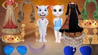 talking tom Two sister new year party mekup (2024m1)@PostTakingBillu