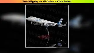 1:80 Scale 47 Cm Model Airbus A320 NEO Passanger Plane Toys Airplane Aircraft With Light And Wheel