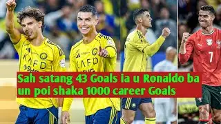 11 Games Dang khlem shah rem  bad sa tang 43 Goals yn poi 1000th career goals u Ronaldo 