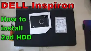 Dell Inspiron 5555 5558 5559 | How to install Second HDD , SSD using Caddy